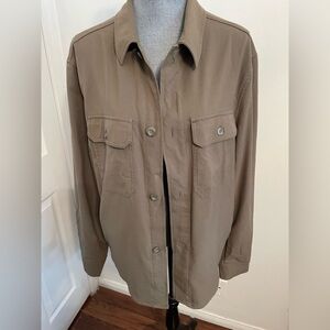 Zara Brown Shirt Jacket. Size Large